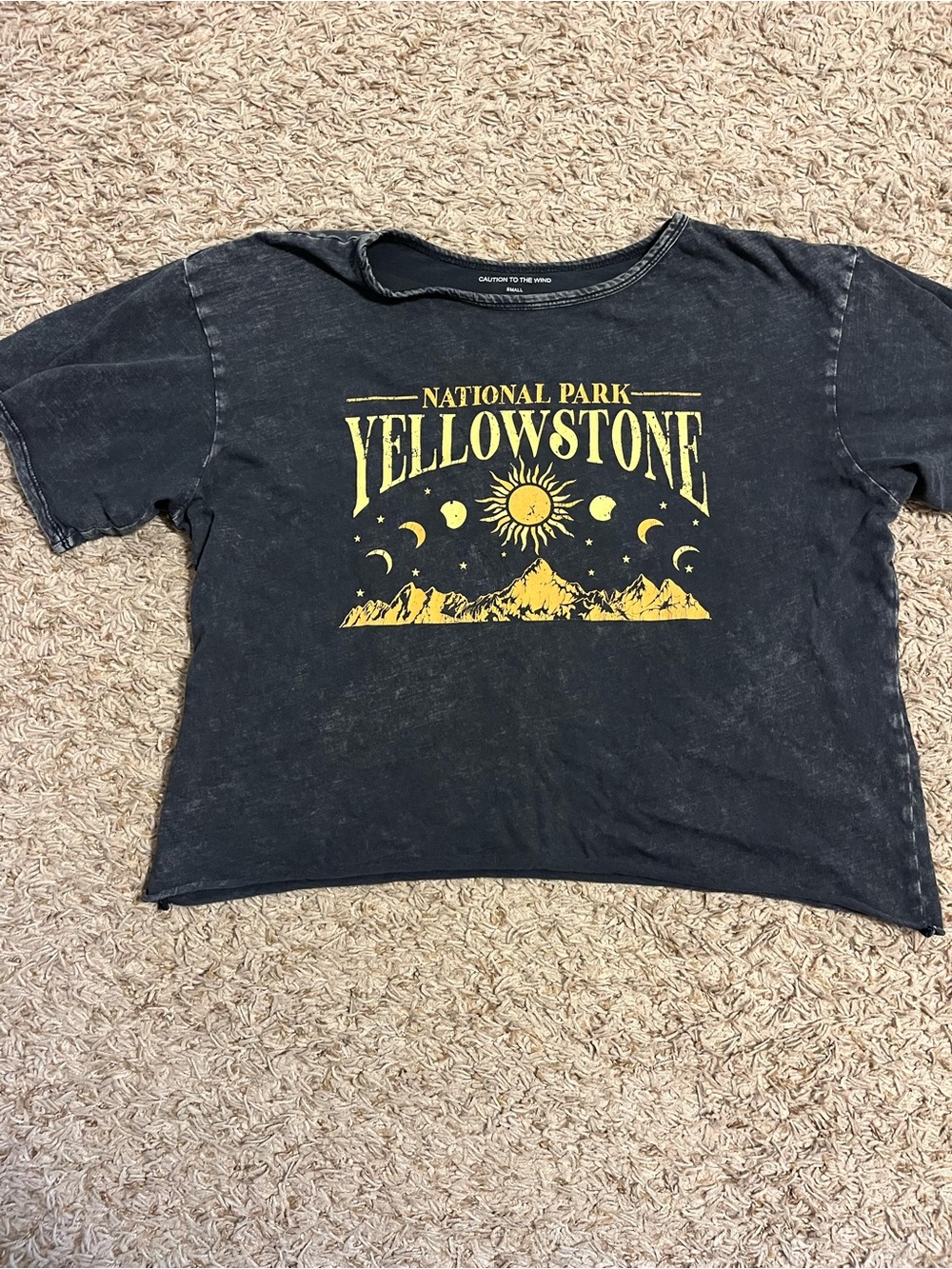 National Park Women’s Graphic Tee - Black with Yellow Print